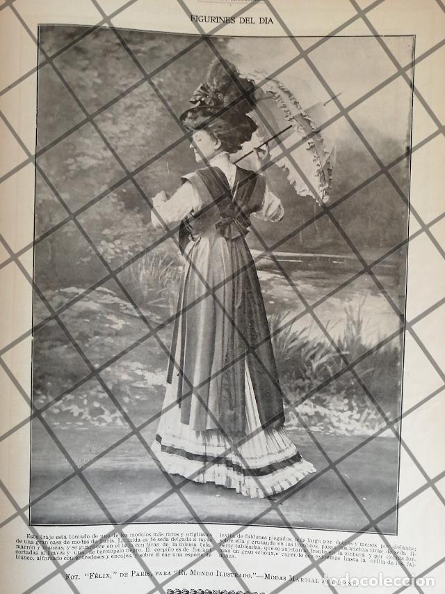 Coleccionismo de carteles: CARTEL PUBLICITARIO ANTIGUO 1907 VESTIDOS MARTIAL & ARMAND 4