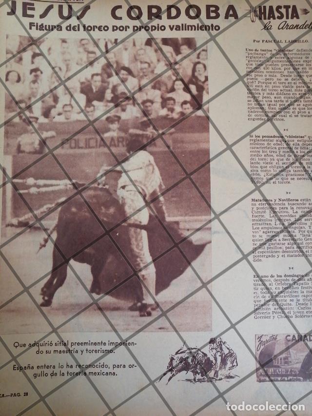 Coleccionismo de carteles: AFICHE ANTIGUO TORERO. JESUS CORDOBA 1953