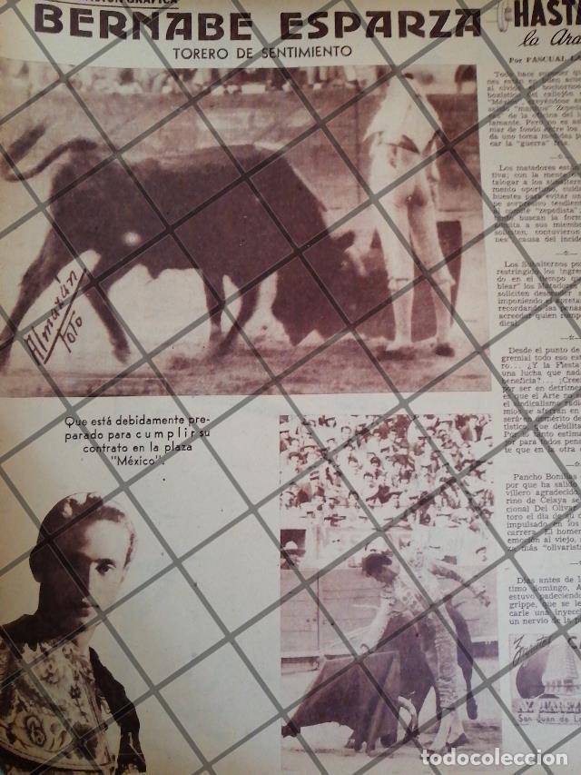 Coleccionismo de carteles: AFICHE ANTIGUO TORERO. BERNABE ESPARZA 1953