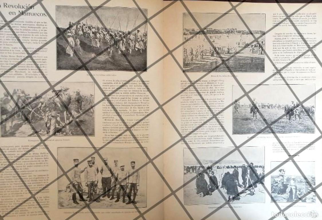 Collectionnisme d'affiches: AFICHE ANTIGUO LA REVOLUCION EN MARRUECOS 1911