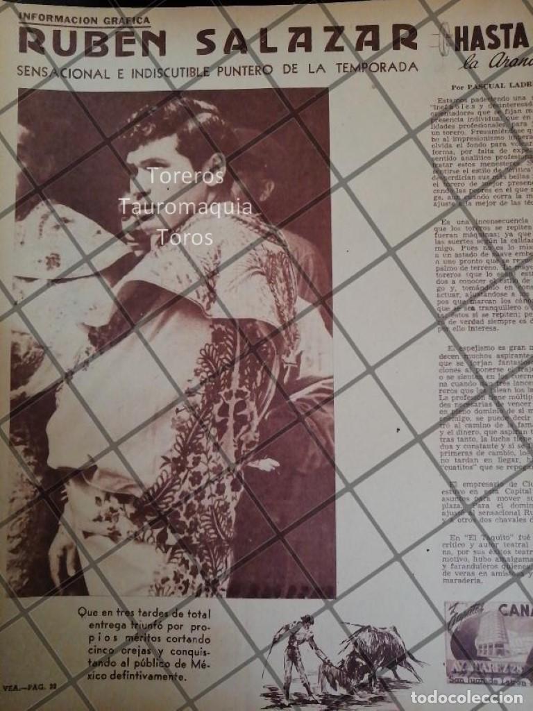 Colecionismo de cartazes: AFICHE ANTIGUO INICIOS DEL TORERO RUBEN SALAZAR 1953