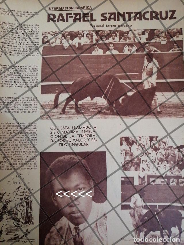 Colecionismo de cartazes: AFICHE ANTIGUO TORERO. RAFAEL SANTACRUZ (PERU) 1954