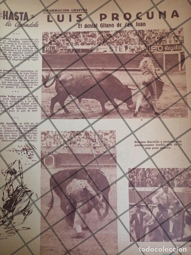 Colecionismo de cartazes: AFICHE ANTIGUO TORERO LUIS PROCUNA MONTES. 1950s
