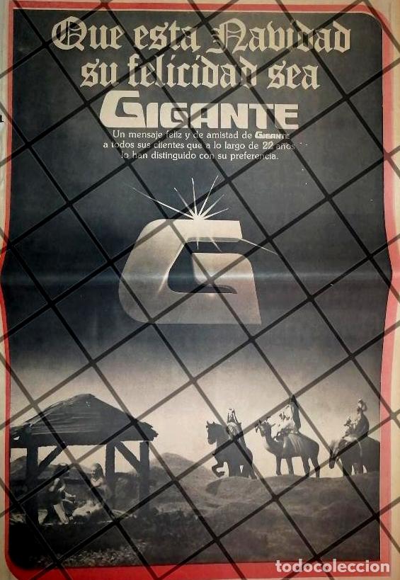 Colecionismo de cartazes: CARTEL PUBLICITARIO RETRO MONTERREY. TIENDAS GIGANTE 1984