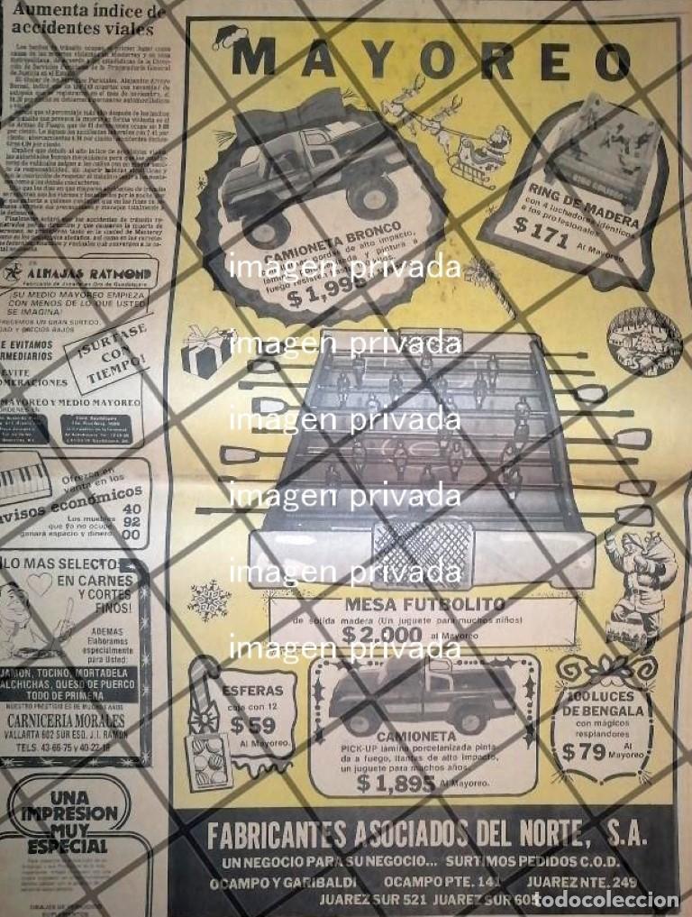 Colecionismo de cartazes: CARTEL RETRO FABRICANTES ASOCIADOS DEL NORTE / Y OTRAS 1984