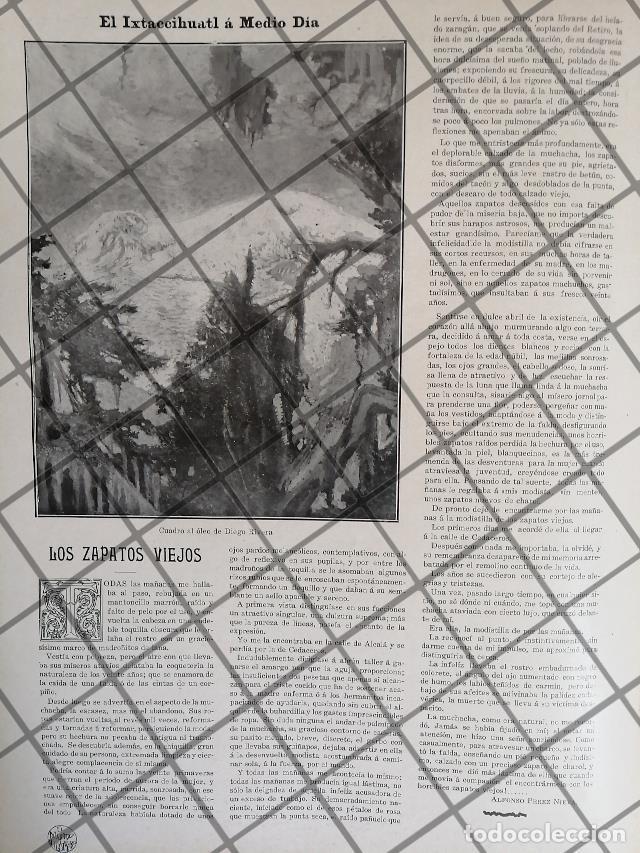 Colecionismo de cartazes: AFICHE ANTIGUO. DIBUJO DE DIEGO RIVERA, CUENTO. PEREZ NIEVA