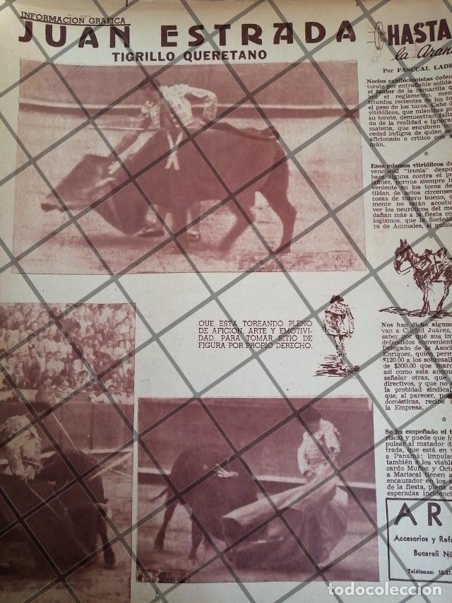 Coleccionismo de carteles: AFICHE ANTIGUO EL TORERO JUAN ESTRADA LARA 1954