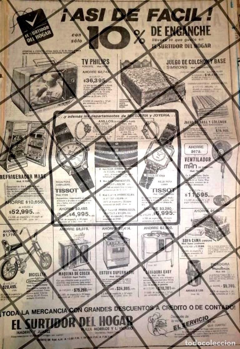 Coleccionismo de carteles: CARTEL PUBLICITARIO RETRO MUEBLERIA EL SURTIDOR DEL HOGAR 1984