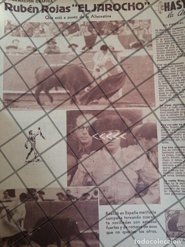 Coleccionismo de carteles: AFICHE ANTIGUO TORERO RUBEN ROJAS EL JAROCHO 1954