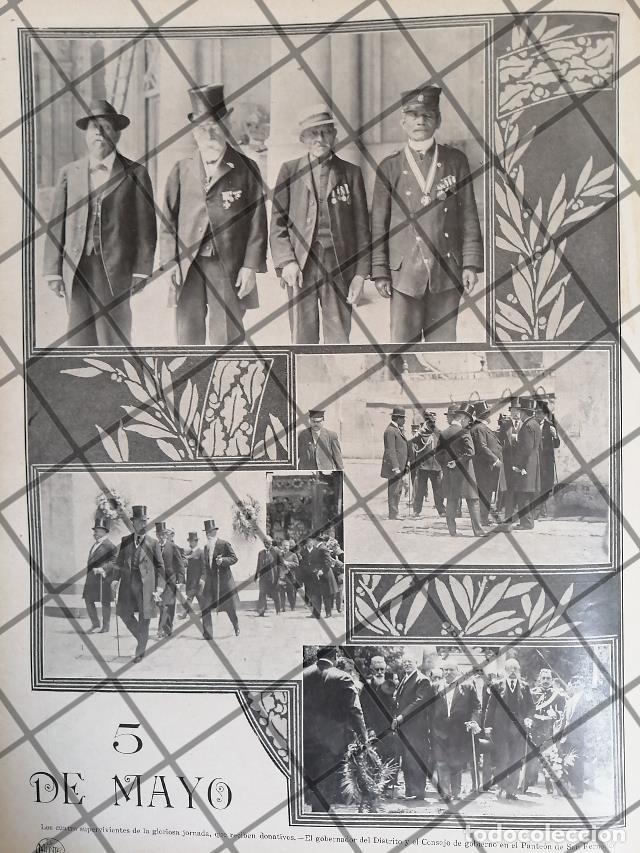 Coleccionismo de carteles: AFICHE ANTIGUO 1911 VETERANOS DE LA BATALLA DEL 5 DE MAYO