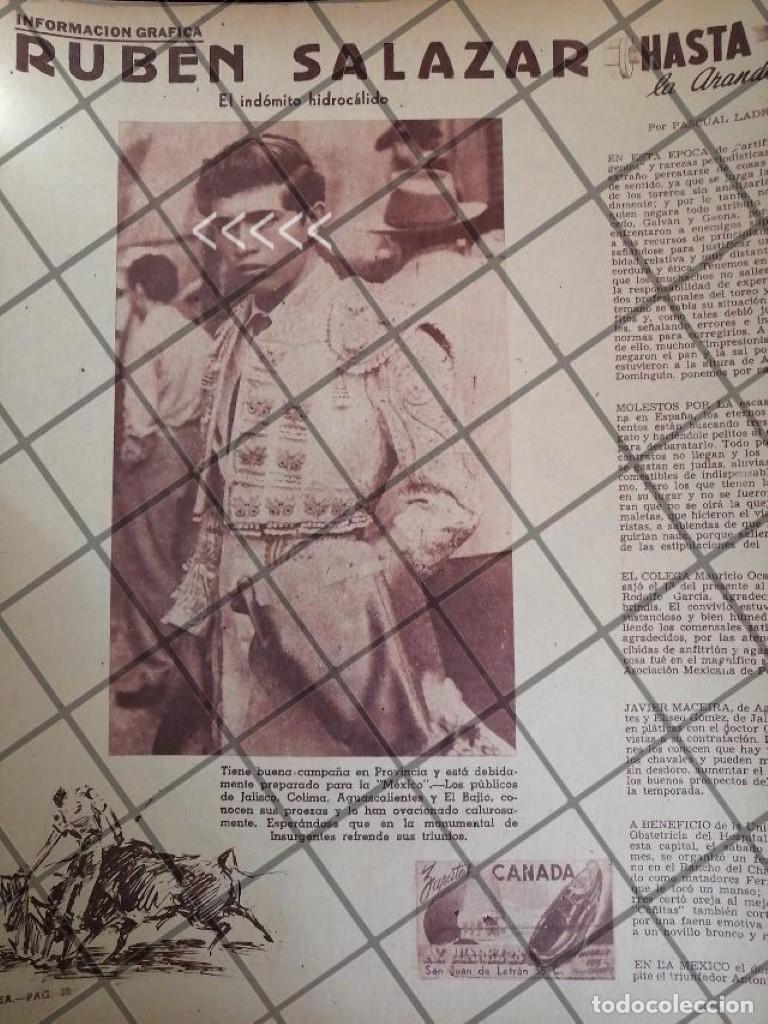 Coleccionismo de carteles: AFICHE ANTIGUO INICIOS DEL TORERO RUBEN SALAZAR 1953 2