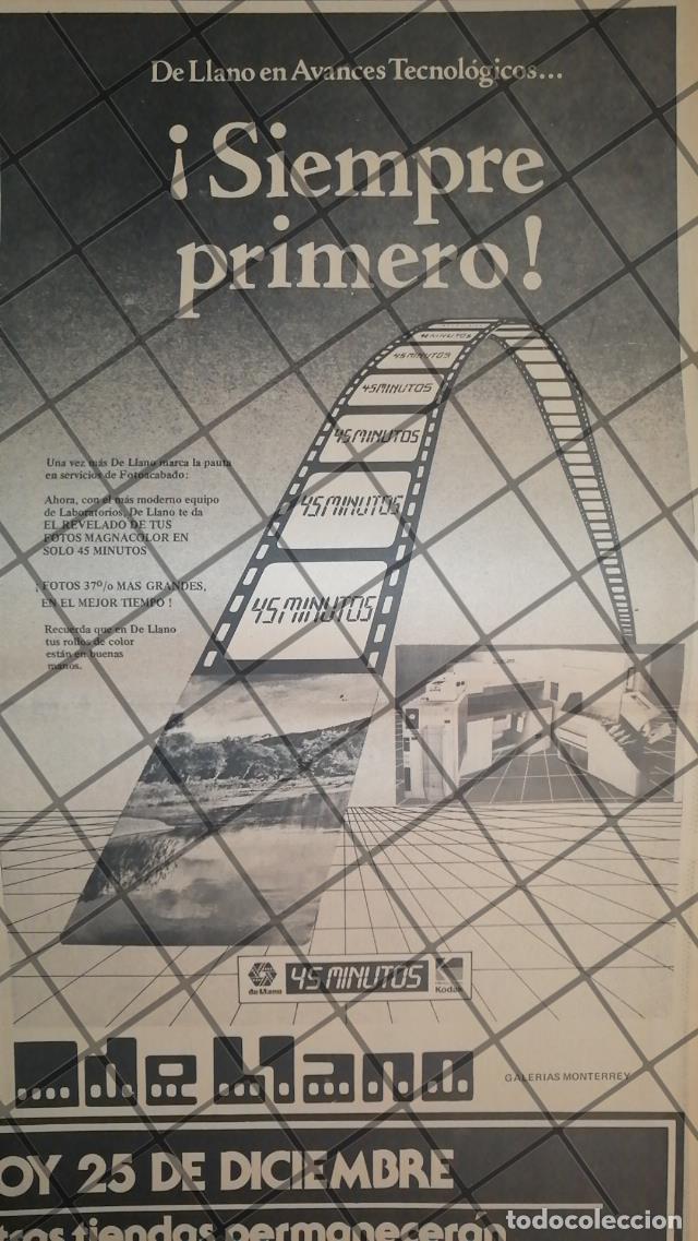 Sammeln von Plakaten: CARTEL PUBLICITARIO RETRO DE MONTERREY, TIENDA DELLANO 1984/6