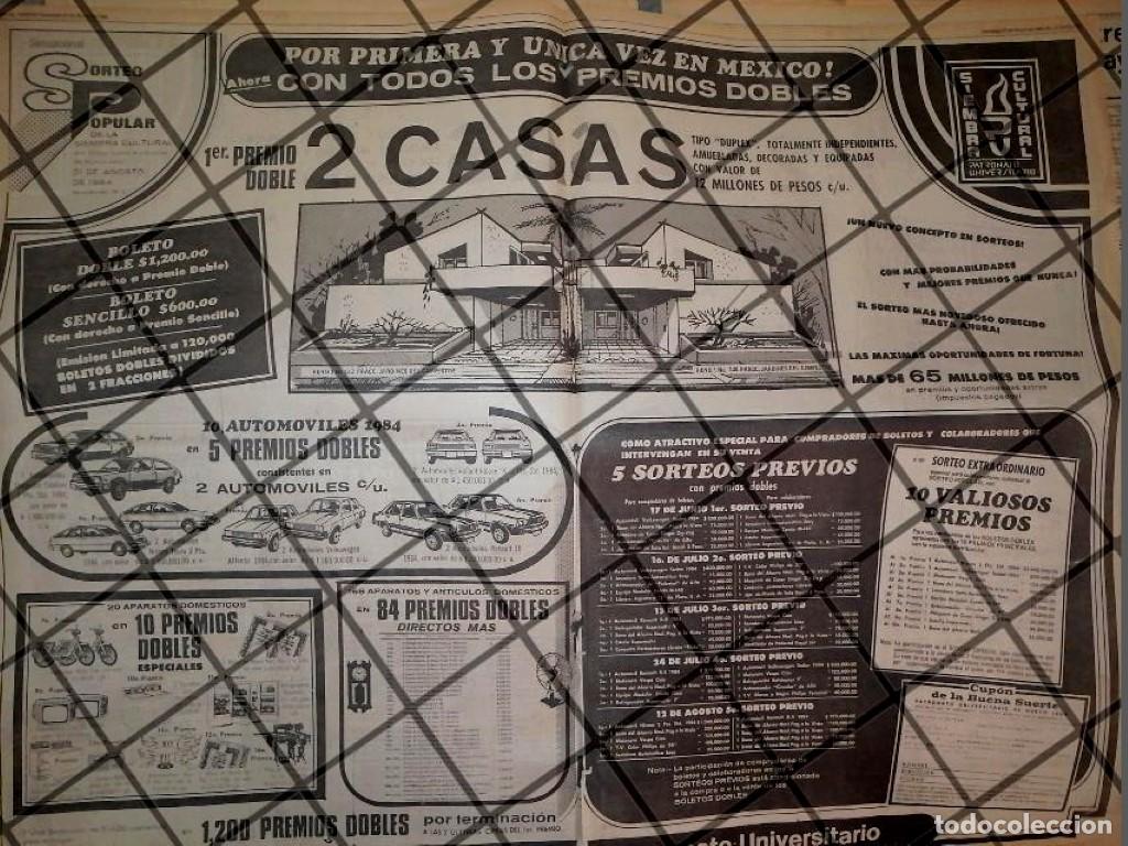 Sammeln von Plakaten: CARTEL RETRO SORTEO DE LA SIEMBRA CULTURAL U.A.N.L. 1984