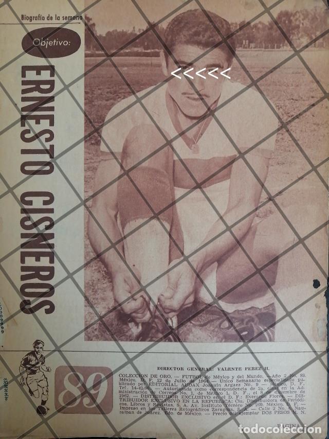 Sammeln von Plakaten: AFICHE RETRO FUTBOLISTA ERNESTO CISNEROS SALCEDO 1963