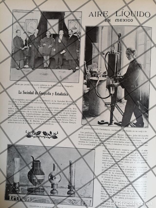 Sammeln von Plakaten: AFICHE ANTIGUO ADOLFO P. CASTA&Ntilde;ARES. EL AIRE LIQUIDO 1911