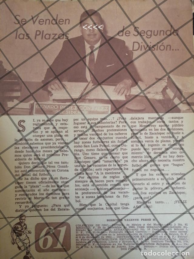 Sammeln von Plakaten: AFICHE RETRO GENARO PEREZ GONZALEZ 1963 FUTBOL