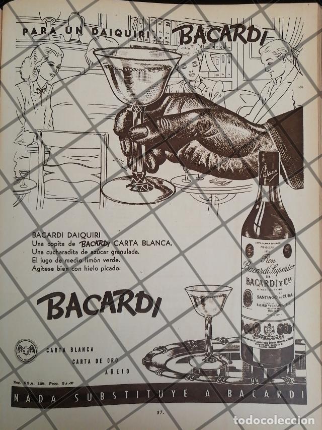 Sammeln von Plakaten: CARTEL PUBLICITARIO ANTIGUO. RON BACARDI 1948 -52