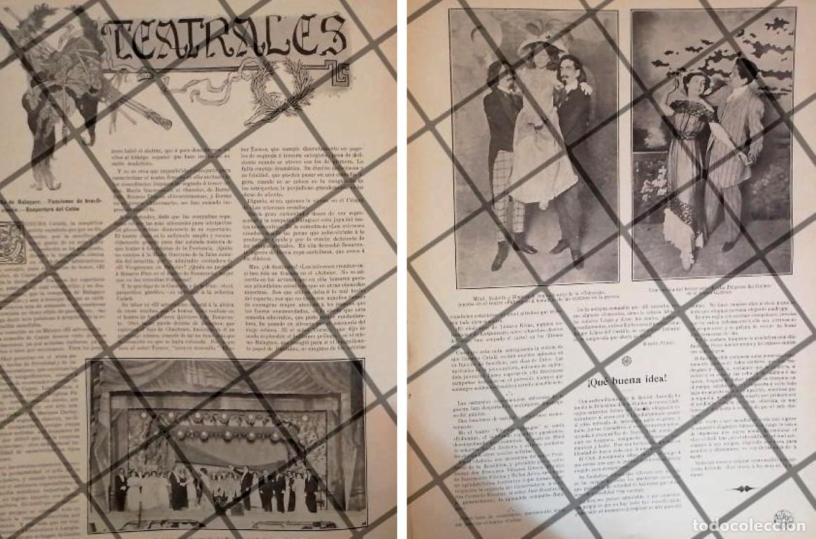 Sammeln von Plakaten: AFICHE ANTIGUO REAPERTURA TEATRO COLON, MIMI DERBA ETC 1911