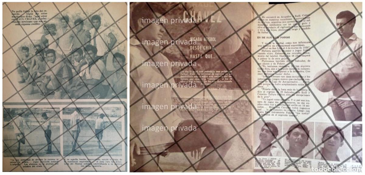 Sammeln von Plakaten: AFICHE RETRO FUTBOLISTA RAUL CHAVEZ DE LA ROSA 1963