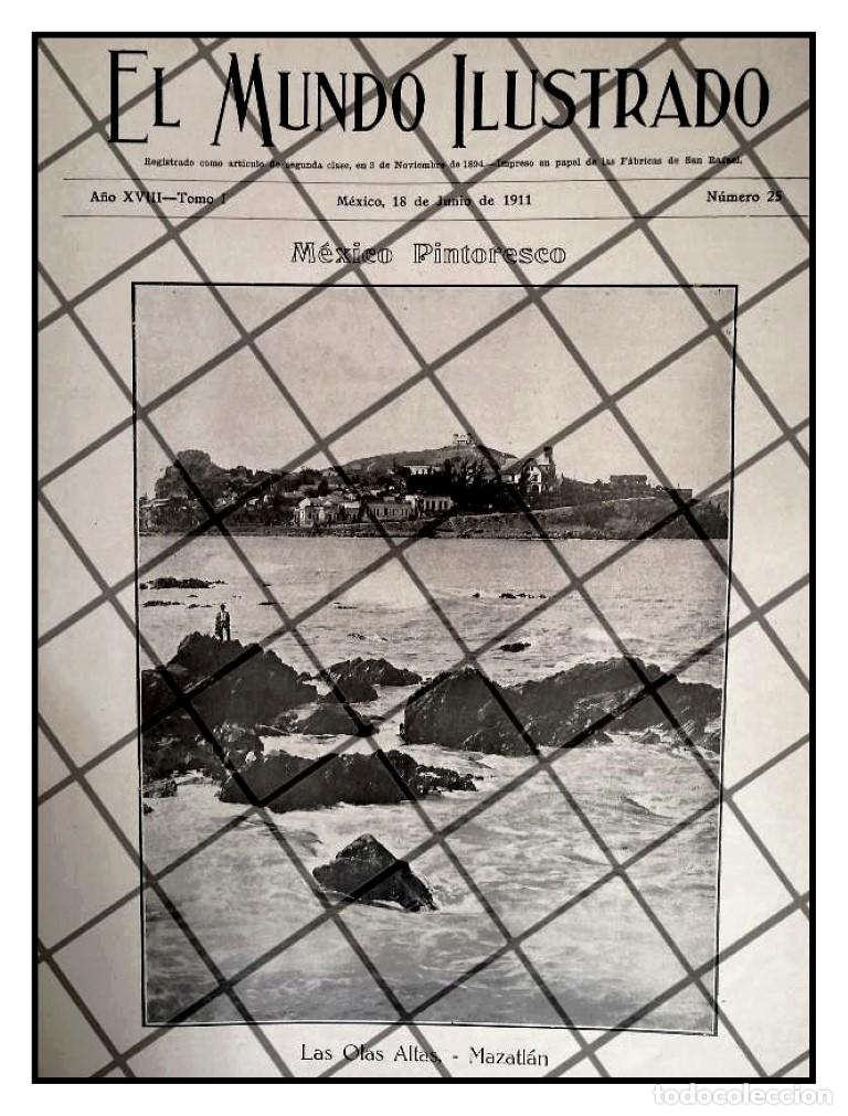 Sammeln von Plakaten: PORTADA ANTIGUA 1911. PUERTO DE MAZATLAN