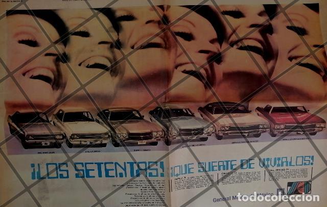 Sammeln von Plakaten: CARTEL RETRO MODELOS DE AUTOS CHEVROLET DE 1969. T. POSTER
