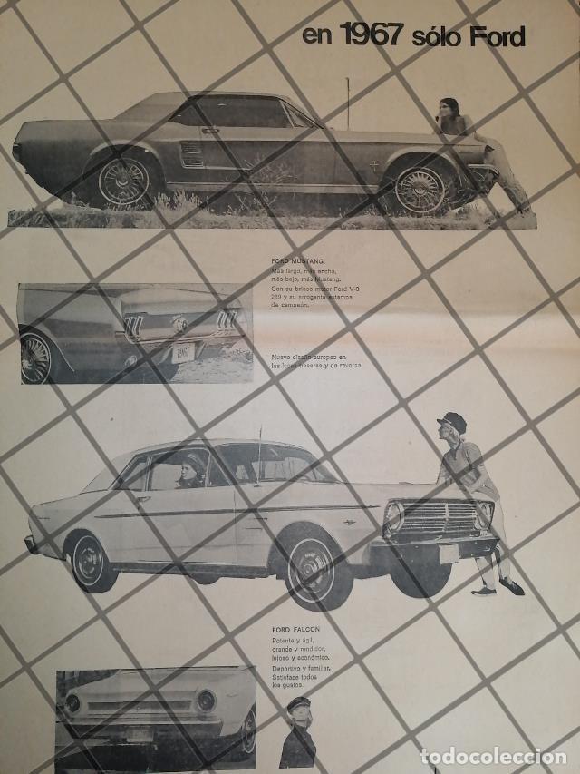 Sammeln von Plakaten: CARTEL RETRO AUTOS FORD MUSTANG 1967 Y FALCON