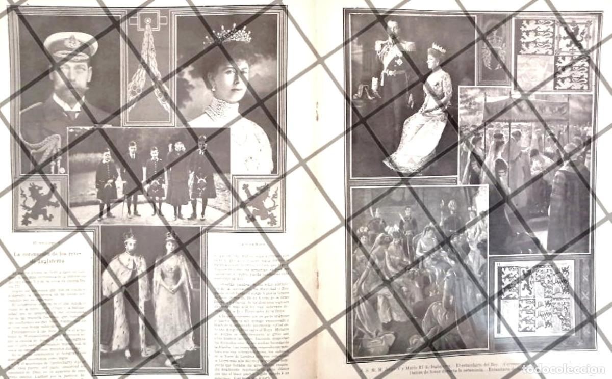 Sammeln von Plakaten: AFICHE ANTIGUO CORONACION DE LOS REYES DE INGLATERRA 1911