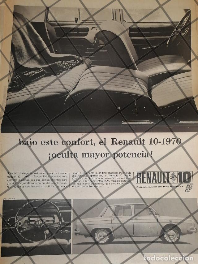 Sammeln von Plakaten: CARTEL RETRO AUTOS RENAULT 10. T POSTER 1969