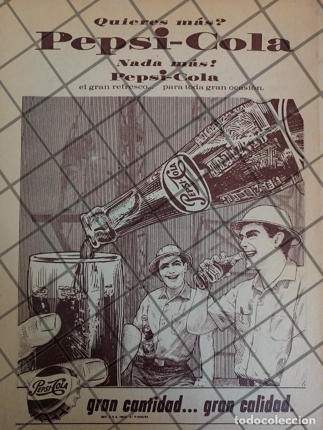 Coleccionismo de carteles: AFICHE PUBLICITARIO RETRO PEPSI COLA /74