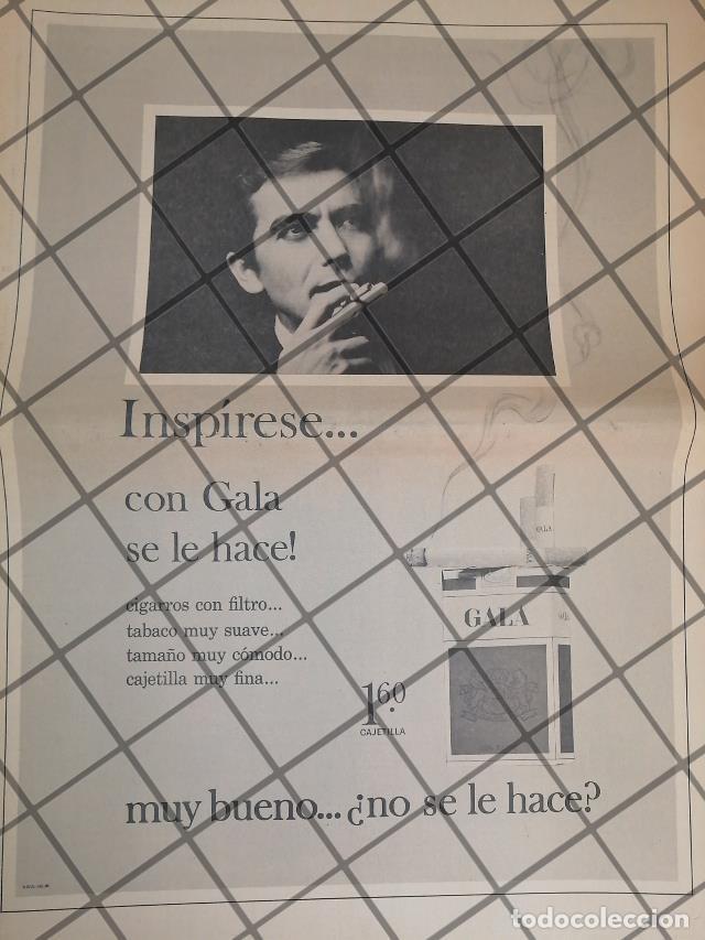 Coleccionismo de carteles: CARTEL PUBLICITARIO RETRO CIGARROS GALA 1969 T. POSTER