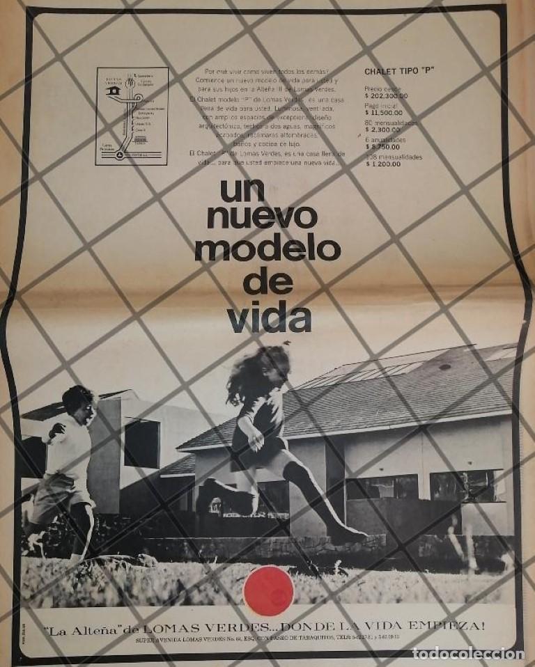 Coleccionismo de carteles: CARTEL PUBLICITARIO RETRO. COLONIA LOMAS VERDES 1969 T.POSTER