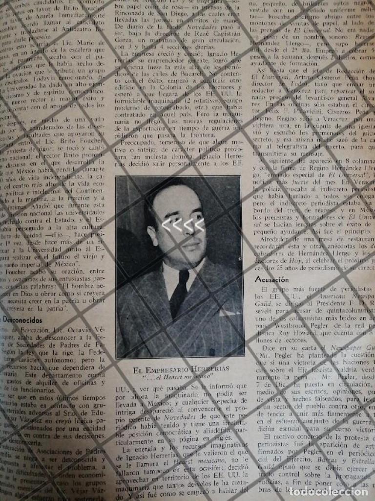 Coleccionismo de carteles: AFICHE RETRO PERIODISTA. IGNACIO HERRERIAS 1942