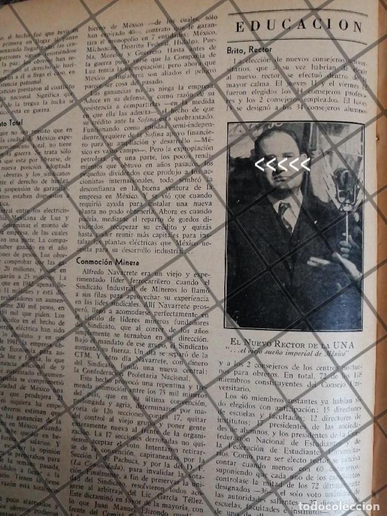 Coleccionismo de carteles: AFICHE RETRO BRITO FOUCHER NUEVO RECTOR UNAM 1942