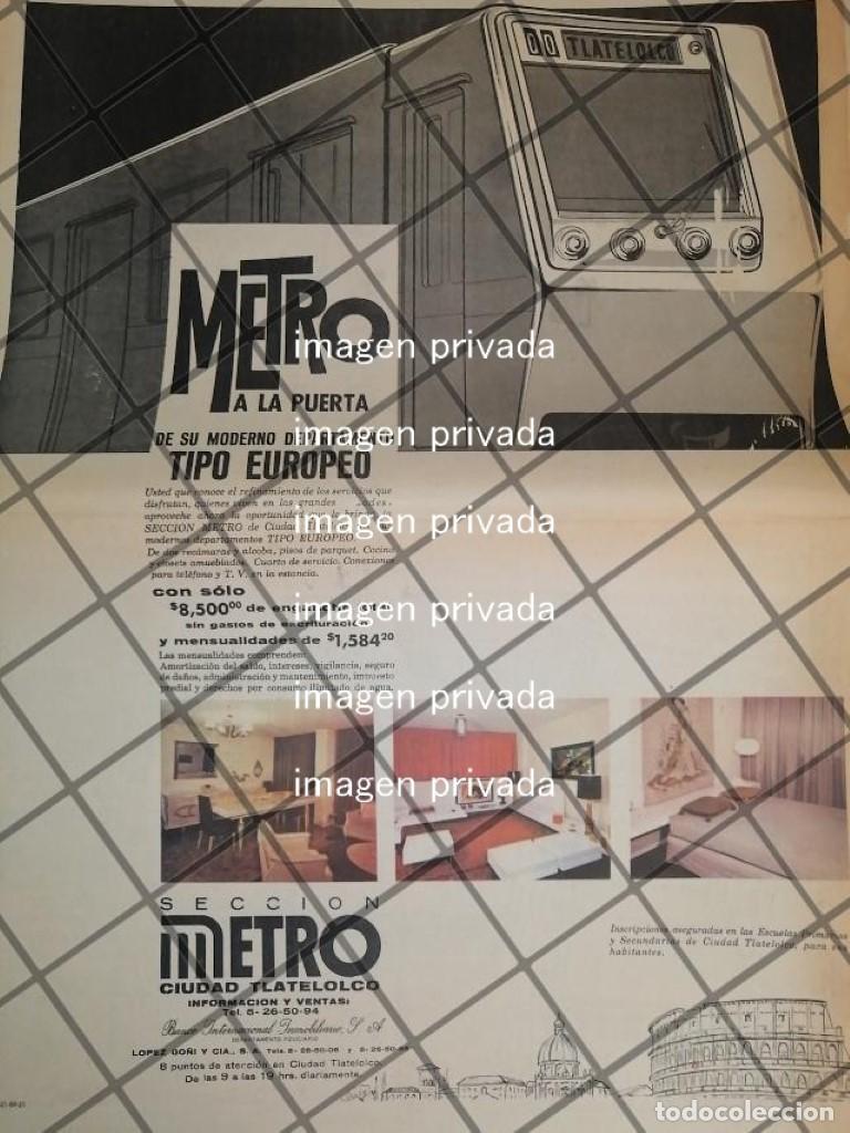 Coleccionismo de carteles: CARTEL PUBLICIDAD RETRO COLONIA CD. TLATELOLCO 1969 T.POSTER