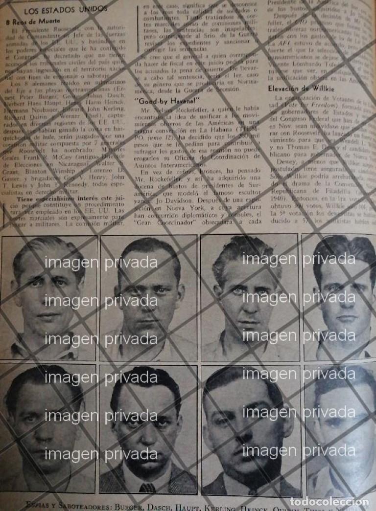 Coleccionismo de carteles: AFICHE RETRO ESPIAS NAZIS EJECUTADOS EN U.S.A 1942