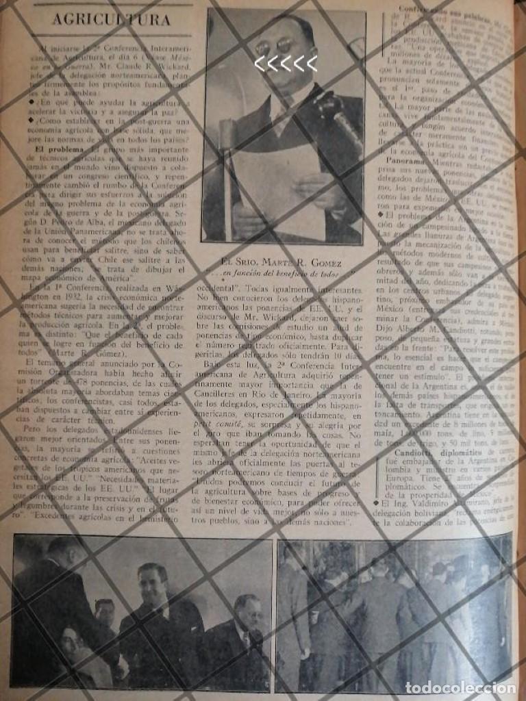 Coleccionismo de carteles: AFICHE RETRO LIC. MARTE R. GOMEZ EN WASHINGTON 1942