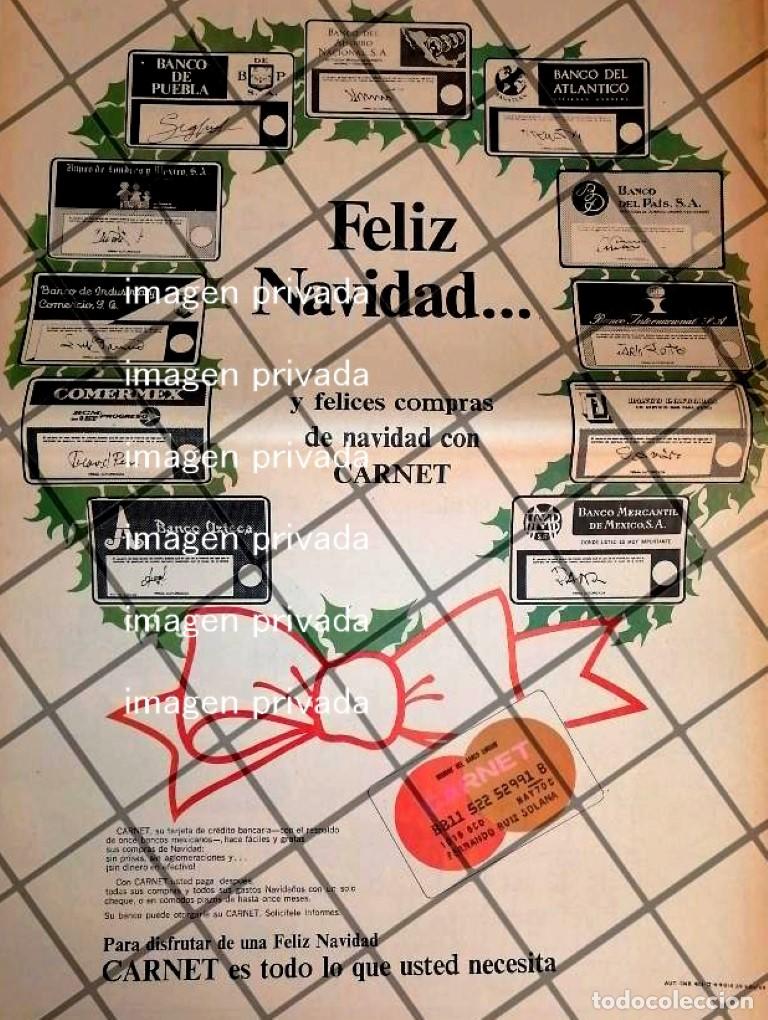 Coleccionismo de carteles: CARTEL PUBLICITARIO CARNET INICIA OPERACIONES EN MEXICO 1969