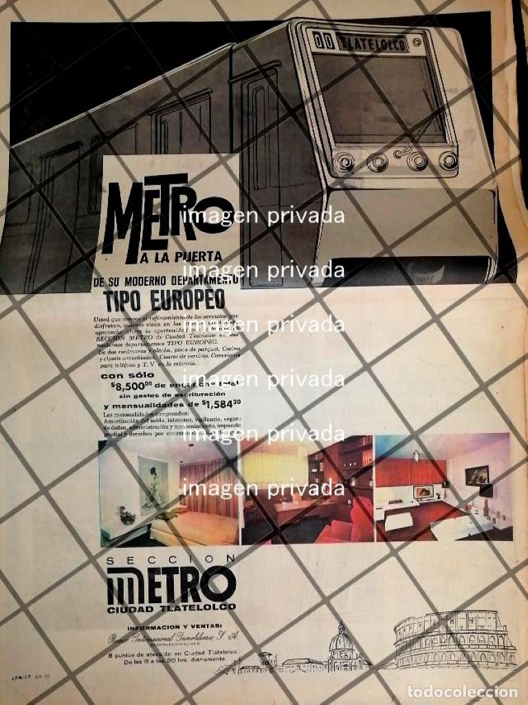 Coleccionismo de carteles: CARTEL PUBLICIDAD RETRO COLONIA CD TLATELOLCO 1969 T.POSTER 2