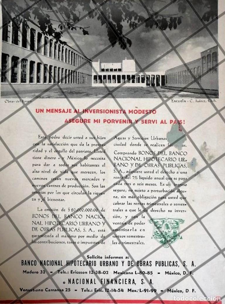 Coleccionismo de carteles: PUBLICIDAD RETRO ESCUELA MEJORAMIENTO SOCIAL PARA MENORES