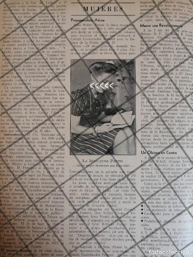 Coleccionismo de carteles: AFICHE RETRO IRMA WALKER PANINI, PRIMER PILOTO FEMENINA