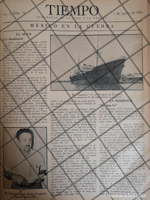 Poster collecting: AFICHE RETRO NAZIS HUNDEN BUQUE MEXICANO EL OAXACA