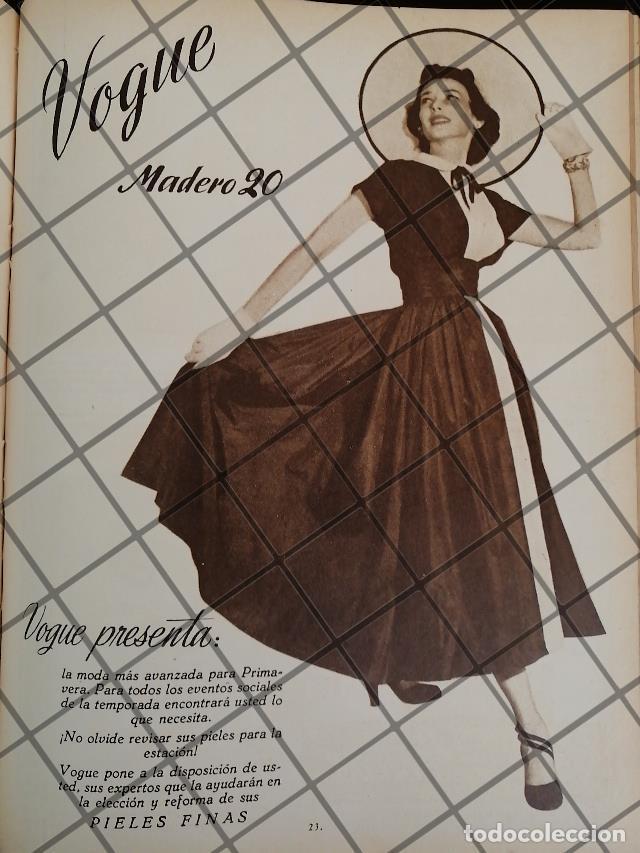 Poster collecting: AFICHE ANTIGUO CASA DE MODAS VOGUE 1948 2