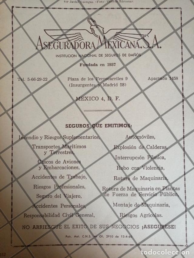 Poster collecting: PUBLICIDAD RETRO ASEGURADORA MEXICANA S.A 1960s