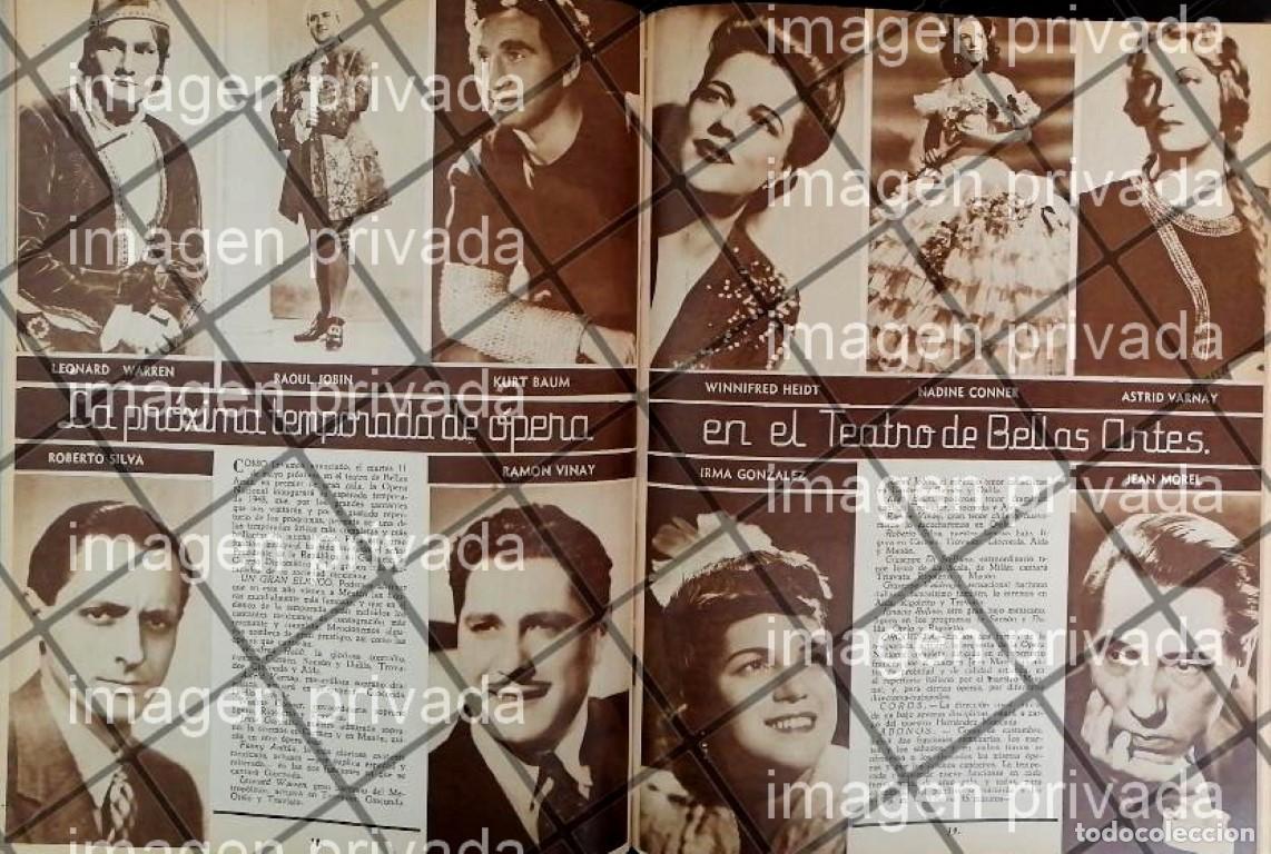 Poster collecting: AFICHE ANTIGUO, TEMPORADA DE OPERA 1948 BELLAS ARTES