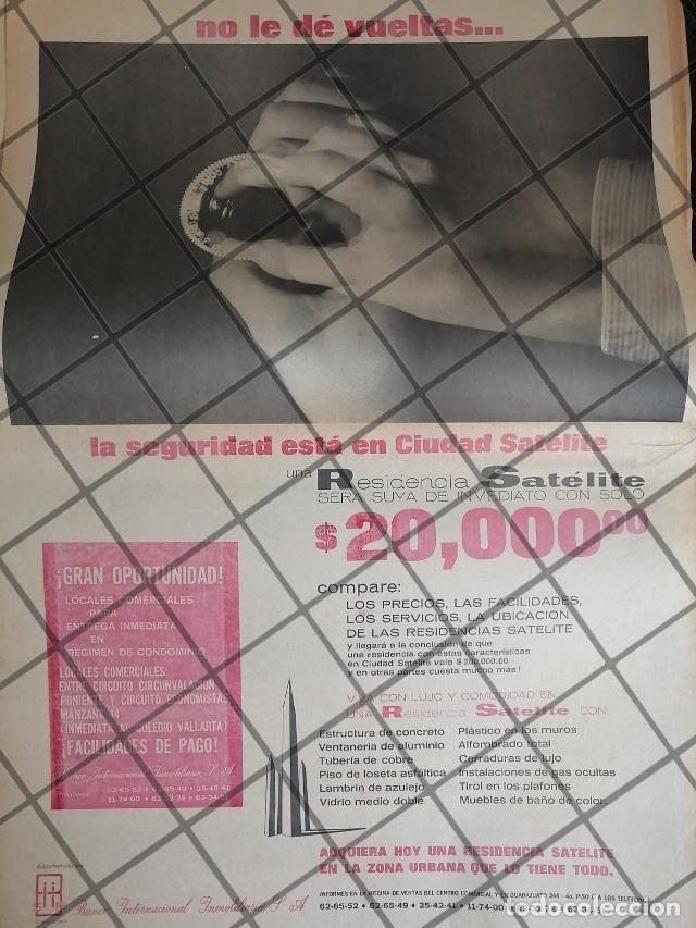 Poster collecting: PUBLICIDAD RETRO COLONIA CIUDAD SATELITE D.F. 1969 T. POSTER 4