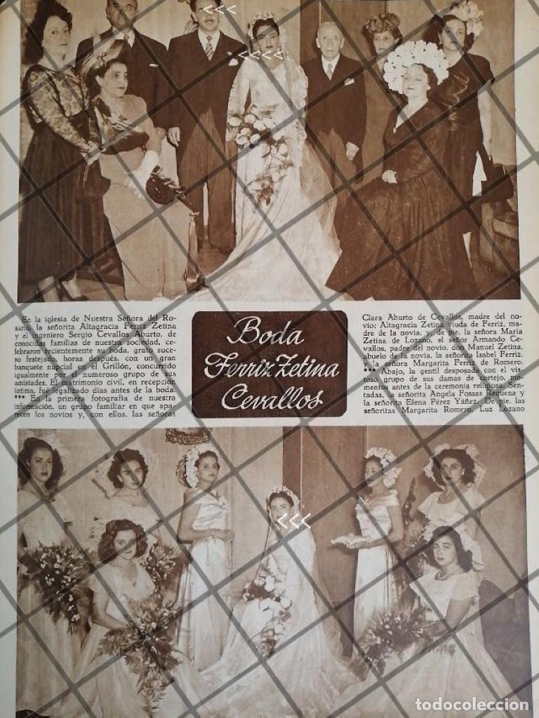 Poster collecting: AFICHE ANTIGUO BODA. CEVALLOS FERRIZ 1948