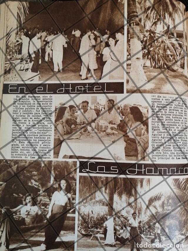 Poster collecting: AFICHE ANTIGUO ALTA SOCIEDAD, HOTEL LAS HAMACAS ACAPULCO