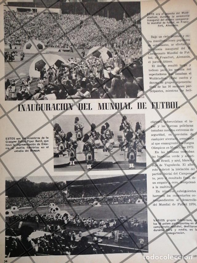Colecionismo de cartazes: AFICHE ANTIGUO INAUGURAN COPA MUNDIAL DE FUTBOL 1974