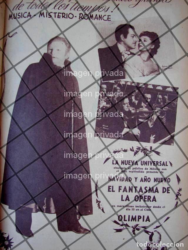 Colecionismo de cartazes: AFICHE RETRO PELICULA. EL FANTASMA DE LA OPERA 1944