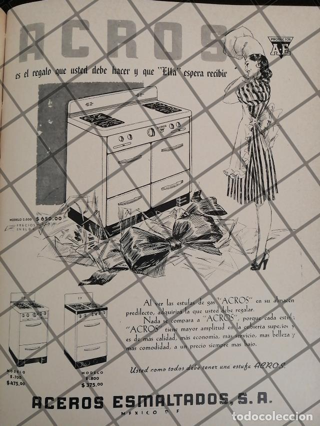 Colecionismo de cartazes: CARTEL ANTIGUO LAS PRIMERAS ESTUFAS ACROS 1948 /6